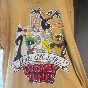 Looney Tunes Graphic Short Sleeve Tee - Tan